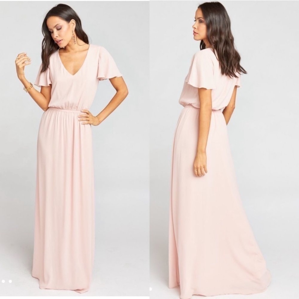 Show Me Your MuMu Michelle Flutter Maxi Dress